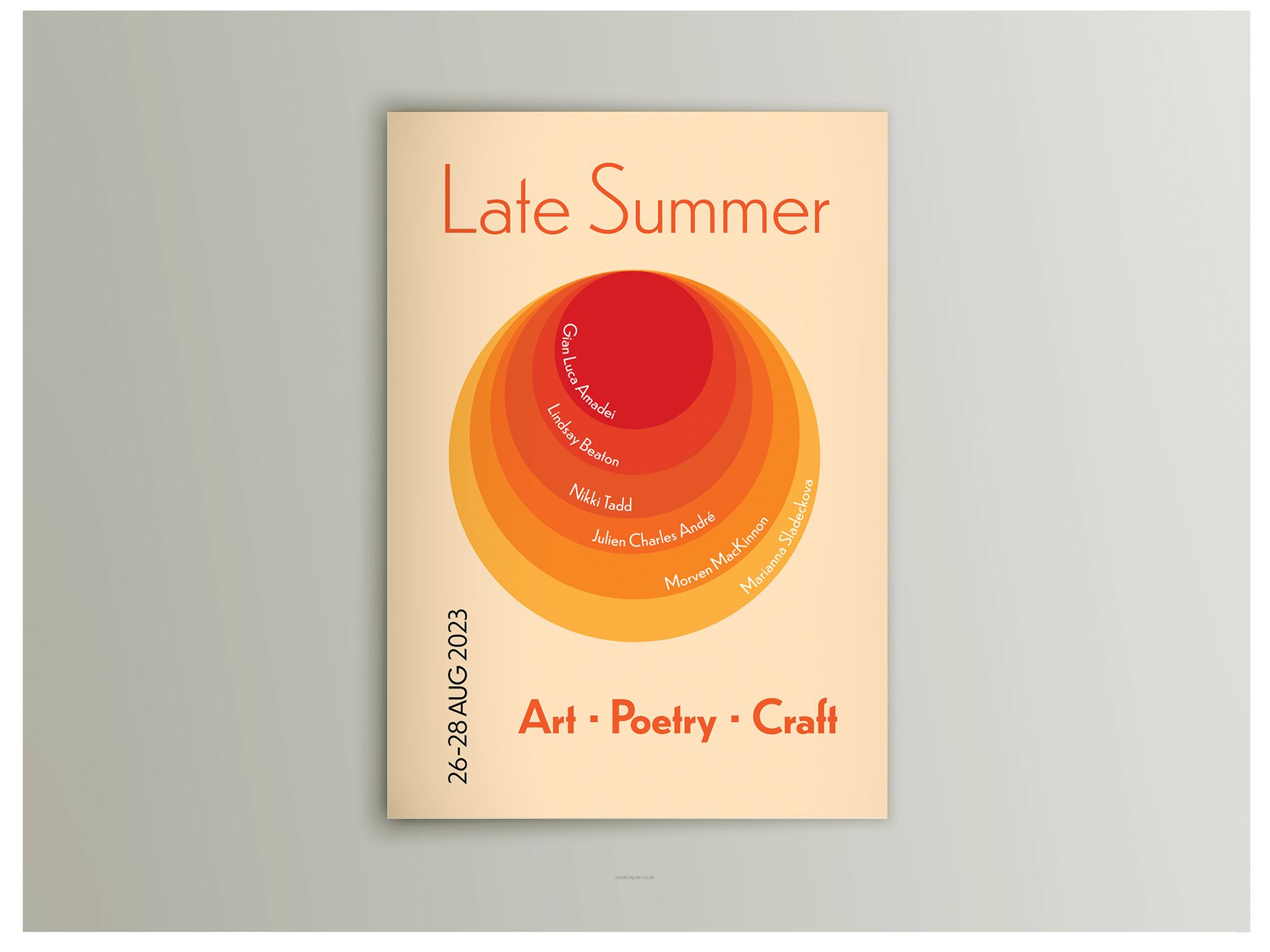 Late summer show poster